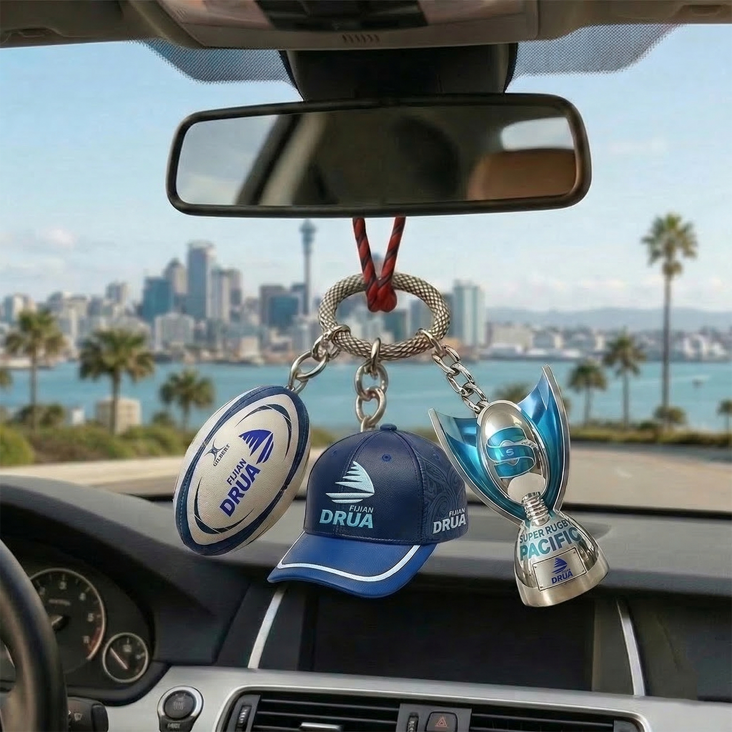FD_Super Rugby Pacific Car Rearview Mirror Charm NAK TTT