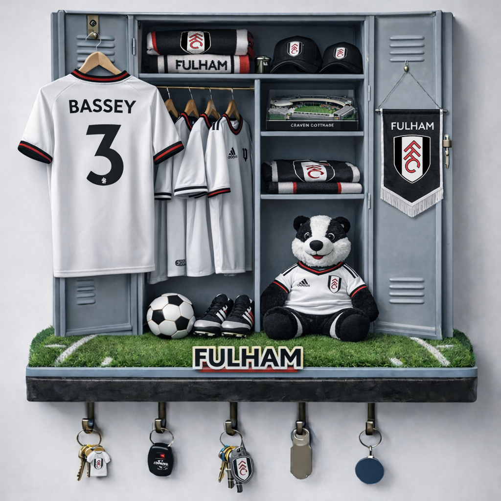 FUL x EPL Changing Room Personalized 3D Visual Effect Acrylic Key Holder DDT NTL