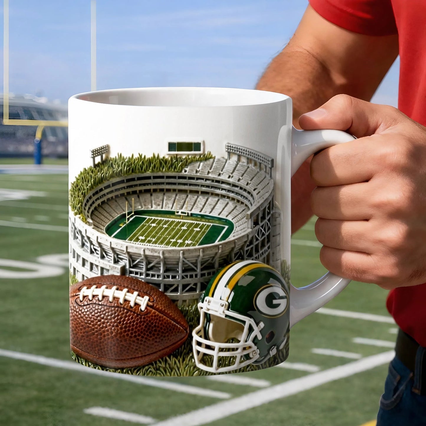 GB x NFL Legend Stadium Game Day Mug NAK NHM