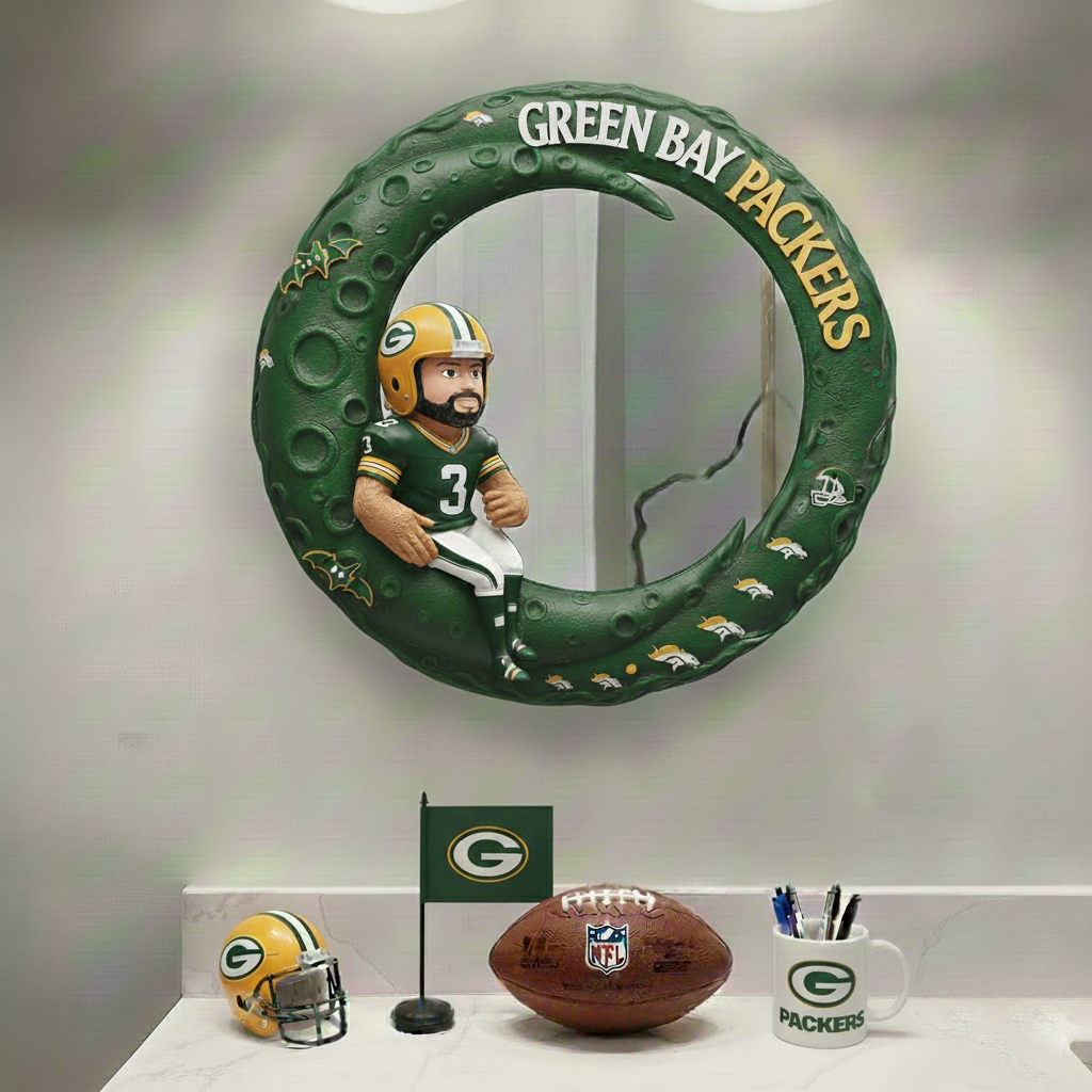 GBP x NFL Moonlit Custom Shaped Mirror - Personalized Gifts NAK CTKT
