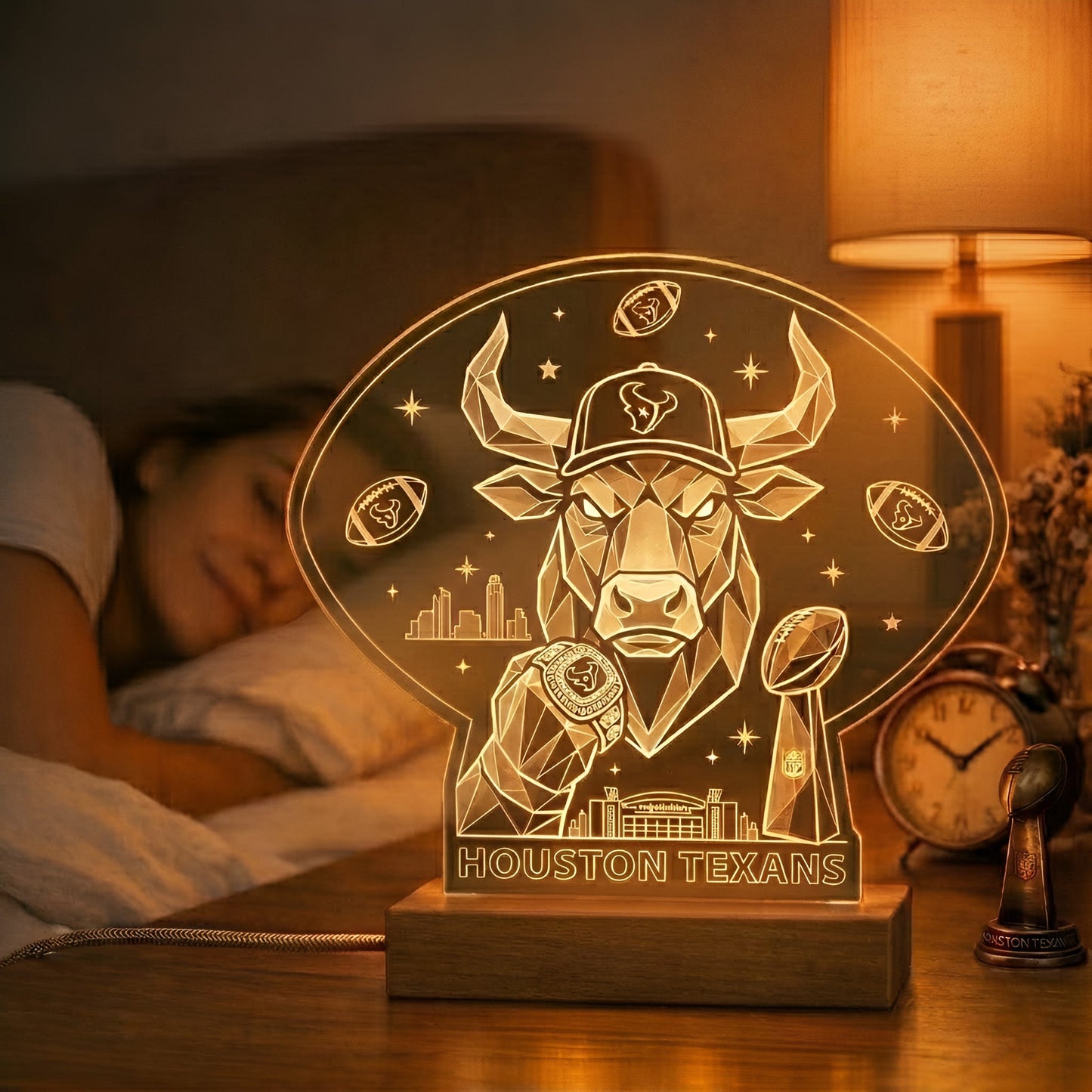 HT x NFL Acrylic LED Desk Lamp NAK NTN