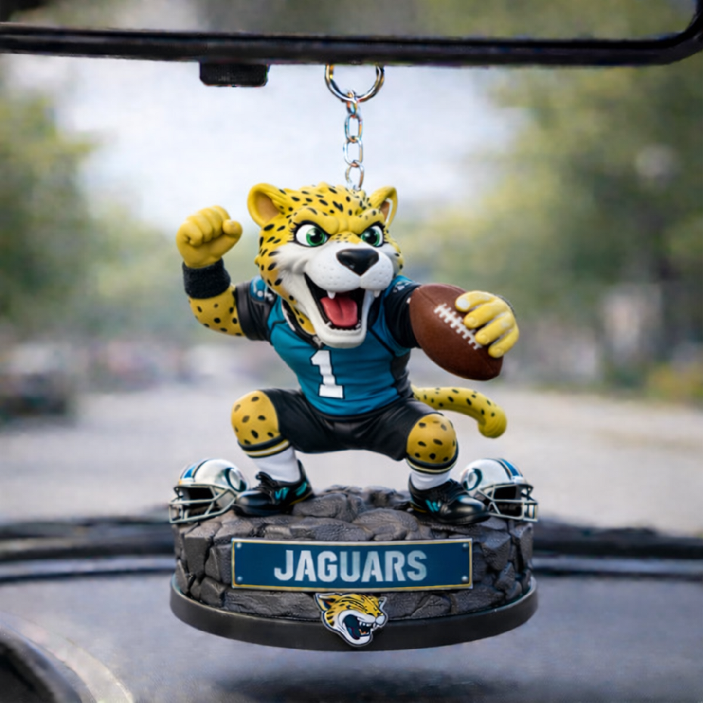 JAC X NFL Football Mascot Car Hanging Ornament NAK NHT