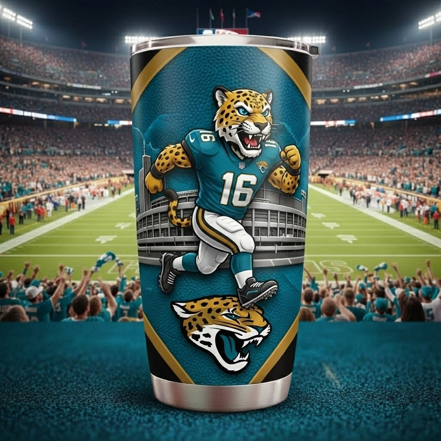 JAC X NFL mascot-shaped thermal mug NAK NHT