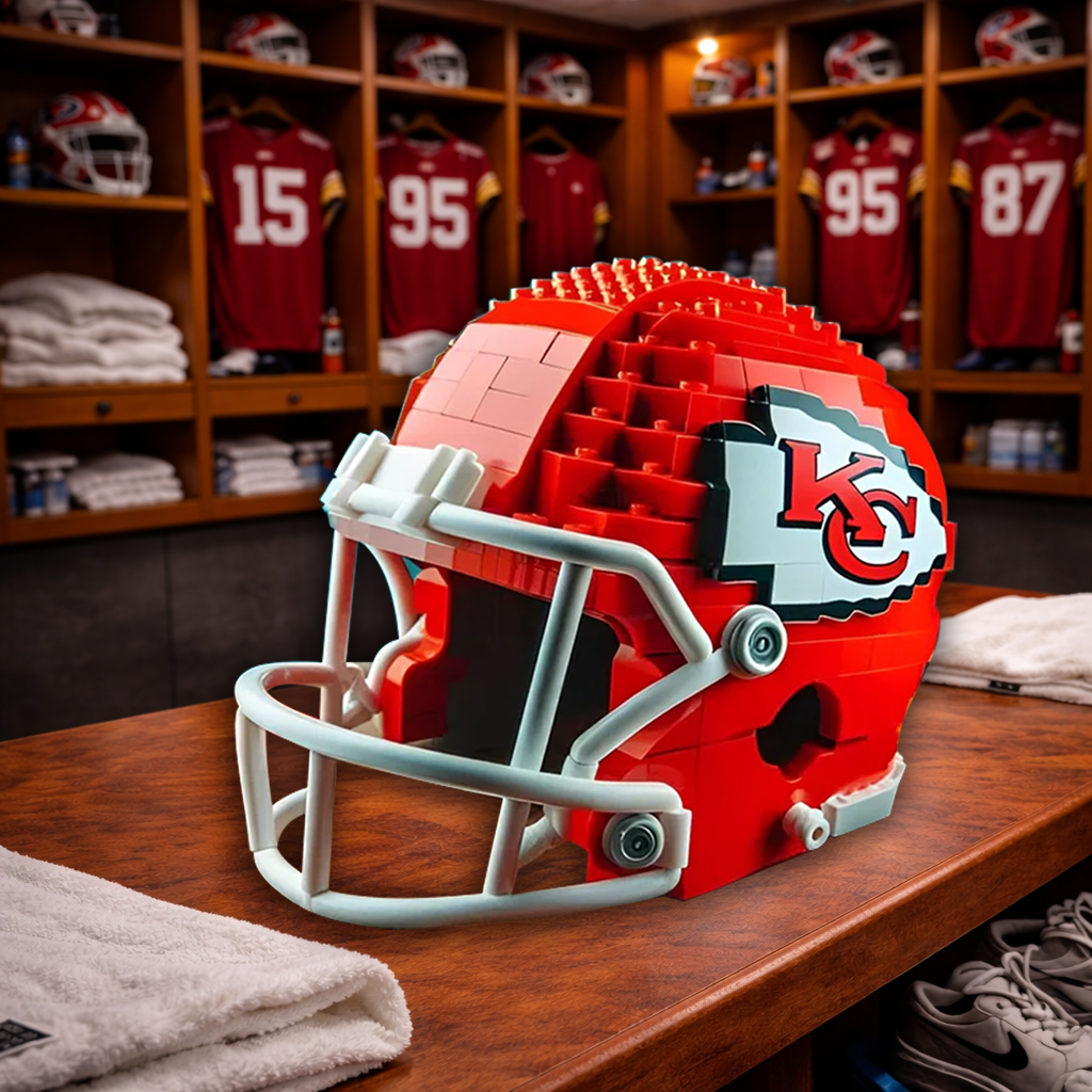 KCC x NFL Teams Helmets Armed With Lego-Like Blocks DDT CTND