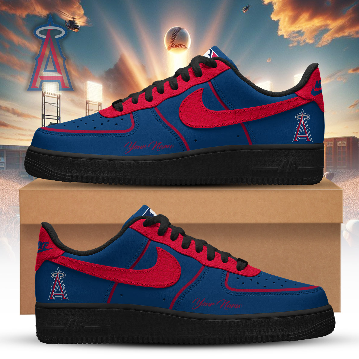 LAA x MLB Premium Air Force 1 Orchard DDT CTND