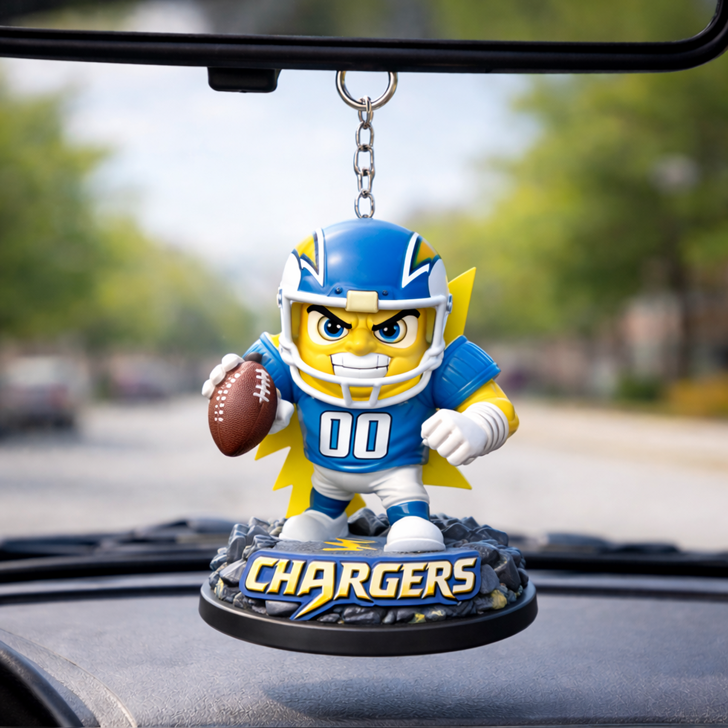 LAC X NFL Football Mascot Car Hanging Ornament NAK NHT