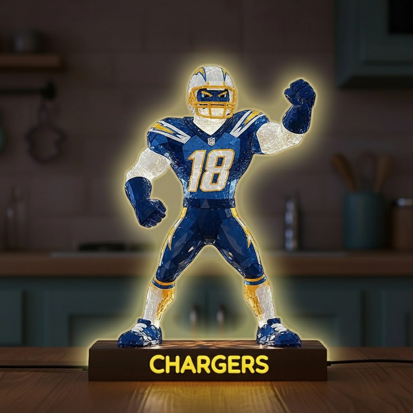 LAC X NFL Funny Characters Acrylic Light Box - Personalized Gifts NAK NHT