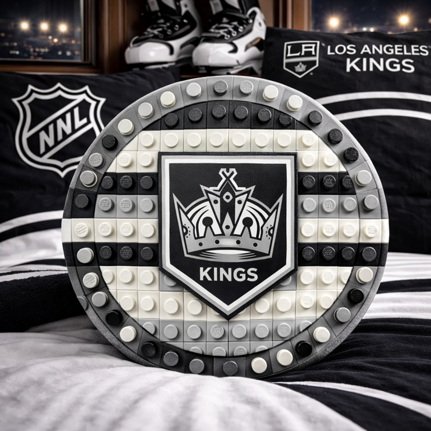 LAK x NHL Hockey Logo Plush Pillow NAK NHT