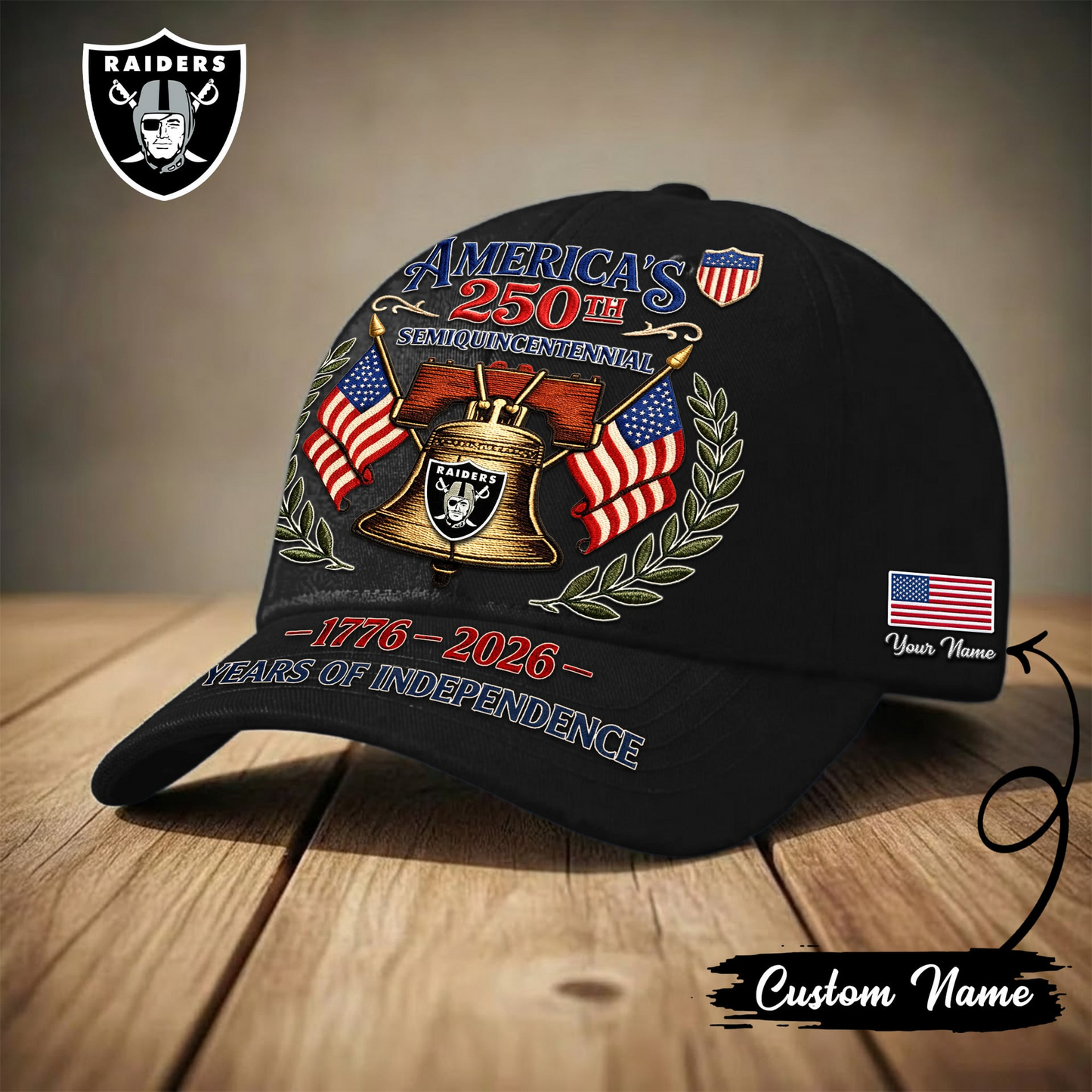 LAS x Premium NFL 1776-2026 Years Of Independence Classic Cap NAK LBN