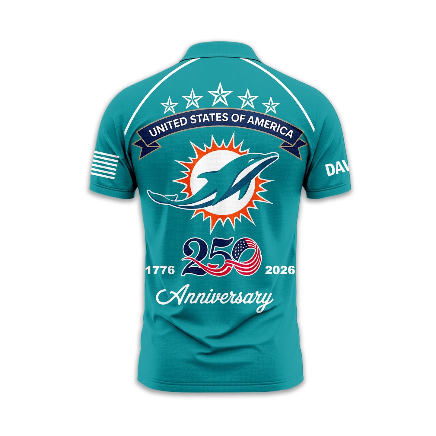 MD Premium NFL American Semiquincentennial Polo Shirt DDT NTL