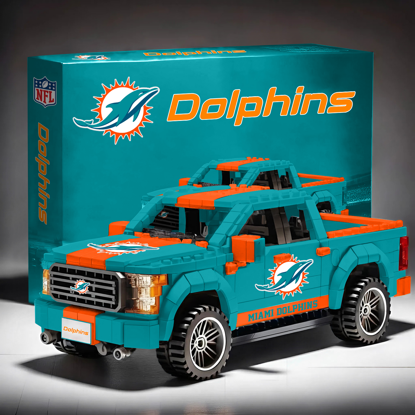 MIA X NFL 3D Racing Truck Model Building Block Set NAK NHT