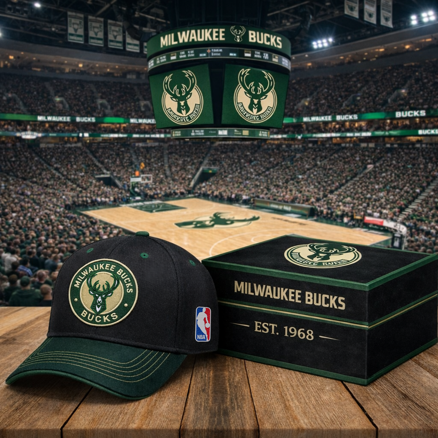 MIL x NBA Classic Fan Snapback Hat NAK NHT