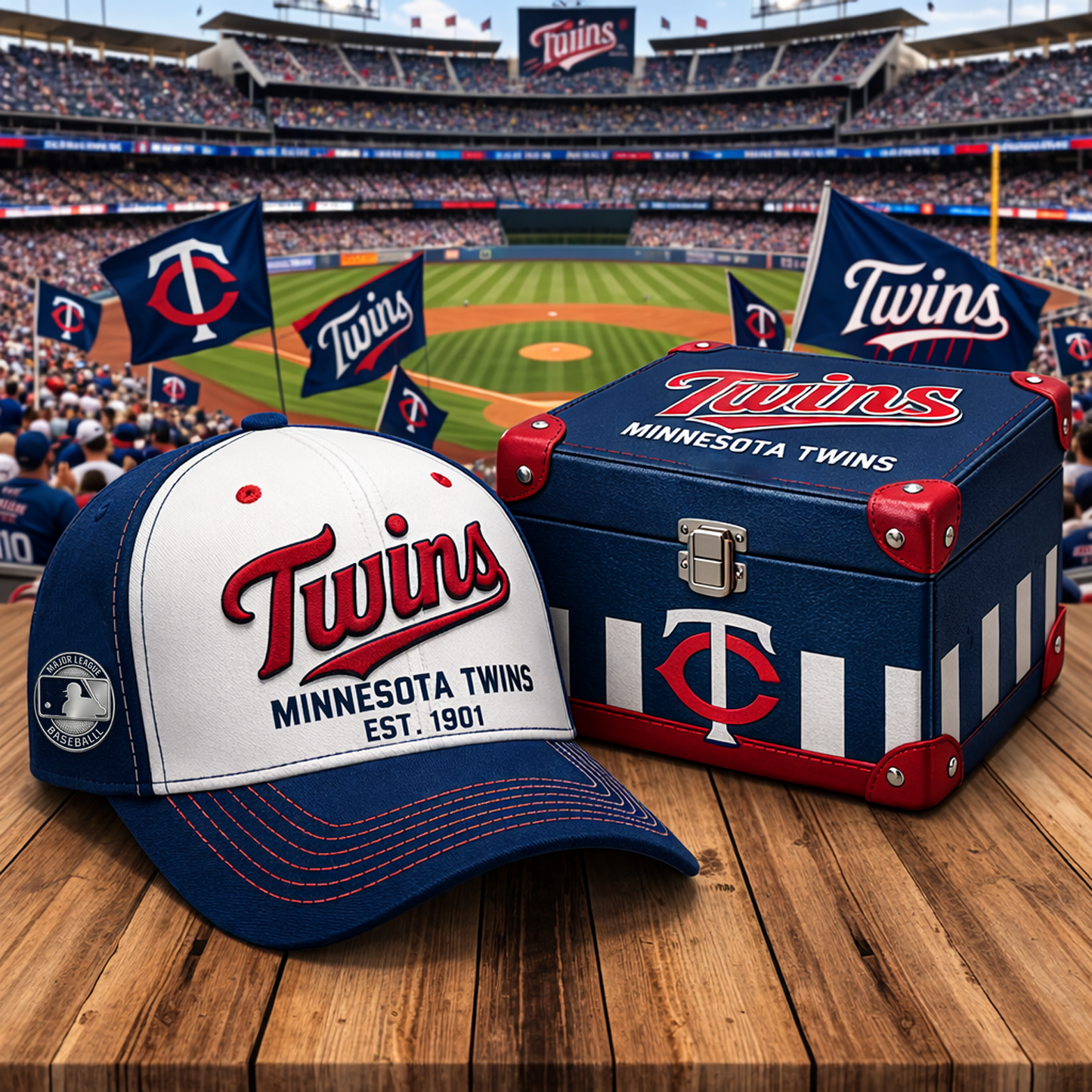 MIN X MLB Premium Baseball Fan Cap NAK NHT
