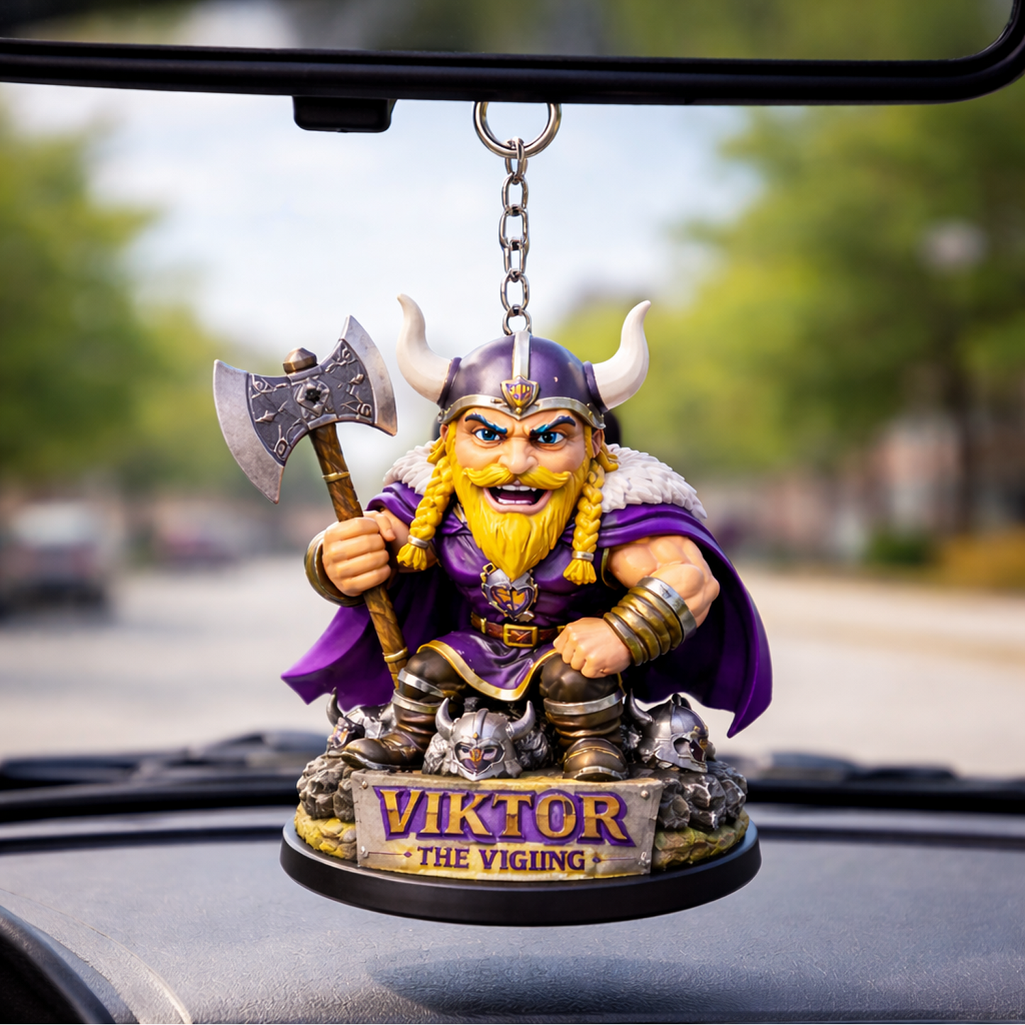 MIN X NFL Football Mascot Car Hanging Ornament NAK NHT