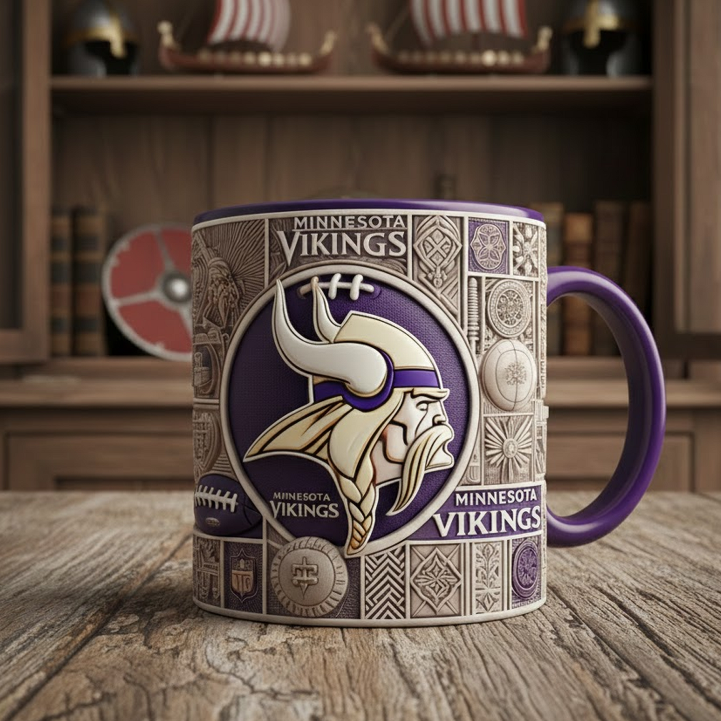 MIN X NFL football team Mug Series- Limited Edition Collectible NAK NHT