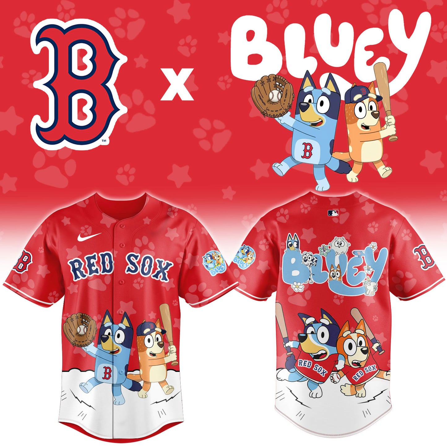 MLB x BOS Bluey Baseball Jersey HLP HLPHUONG