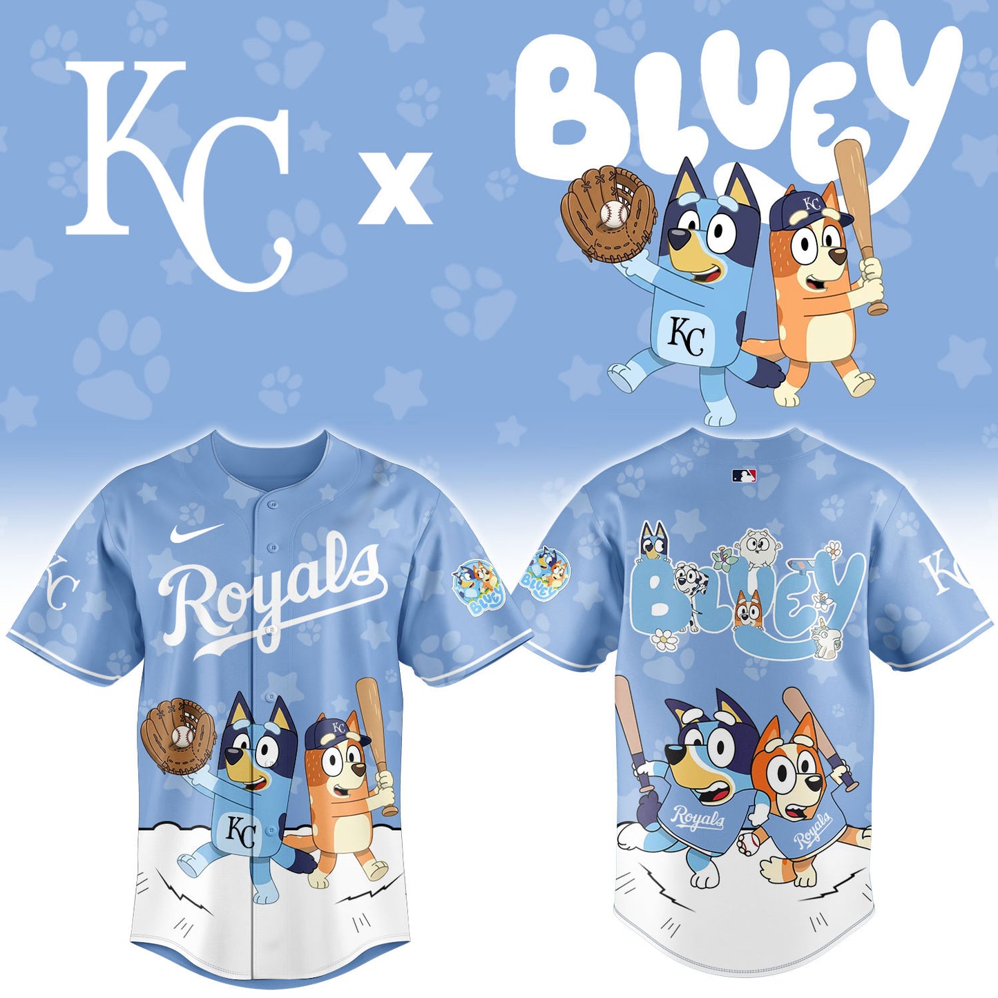 MLB x KC Bluey Baseball Jersey HLP HLPHUONG
