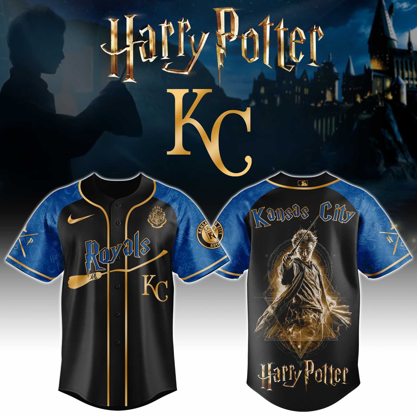 MLB x KC H Potter Baseball Jersey HLP HLPHUONG