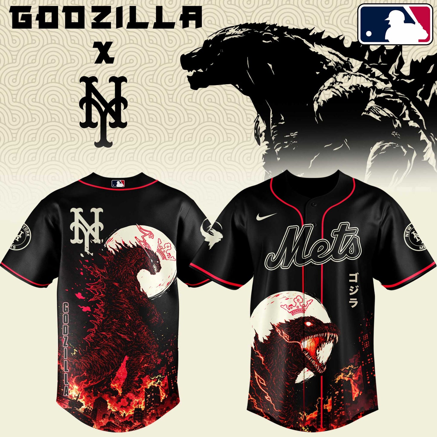 MLB x NYM Monster Baseball Jersey HLP HLPHUONG