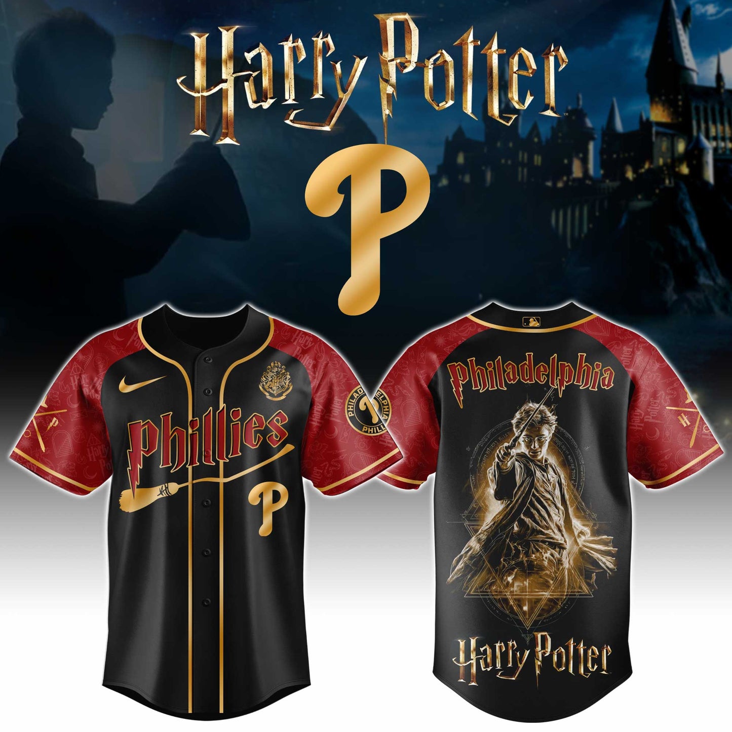 MLB x PHI H Potter Baseball Jersey HLP HLPHUONG