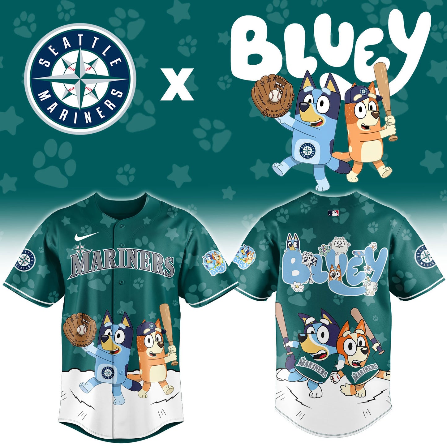 MLB x SEA Bluey Baseball Jersey HLP HLPHUONG