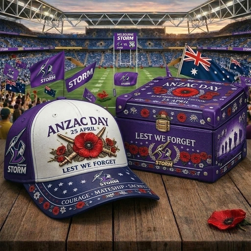 MS_NRL ANZAC Day Heritage Edition - Limited Lest We Forget Team Cap Set NAK TTT