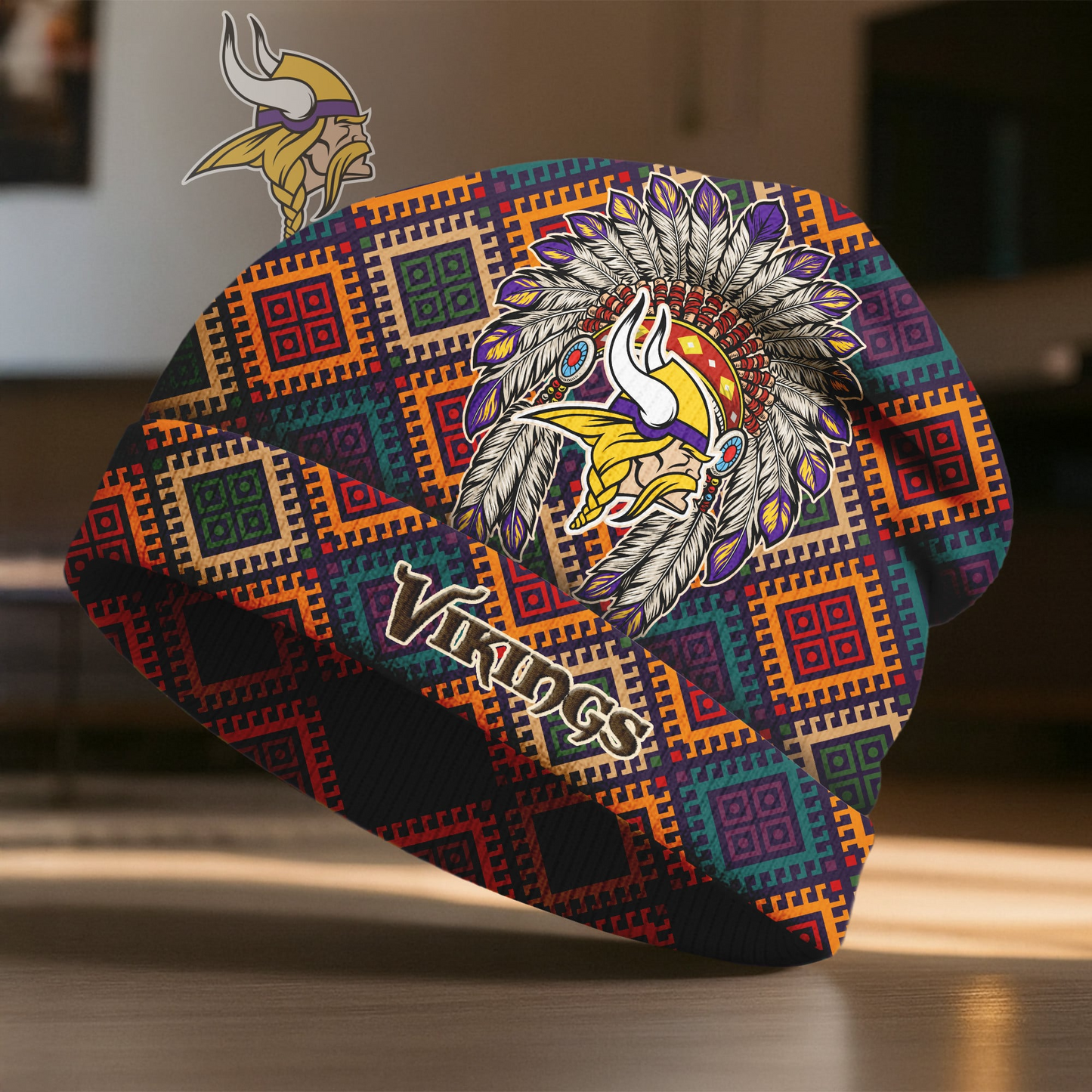 MV x Premium NFL Native American Heritage Beanie Hat NY NAK CTKT