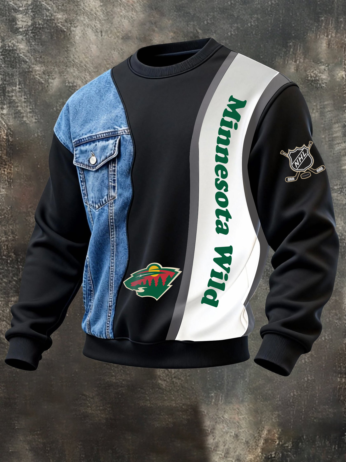 MW x NHL Denim & Sporty Hybrid Jacket Line NAK CTKT