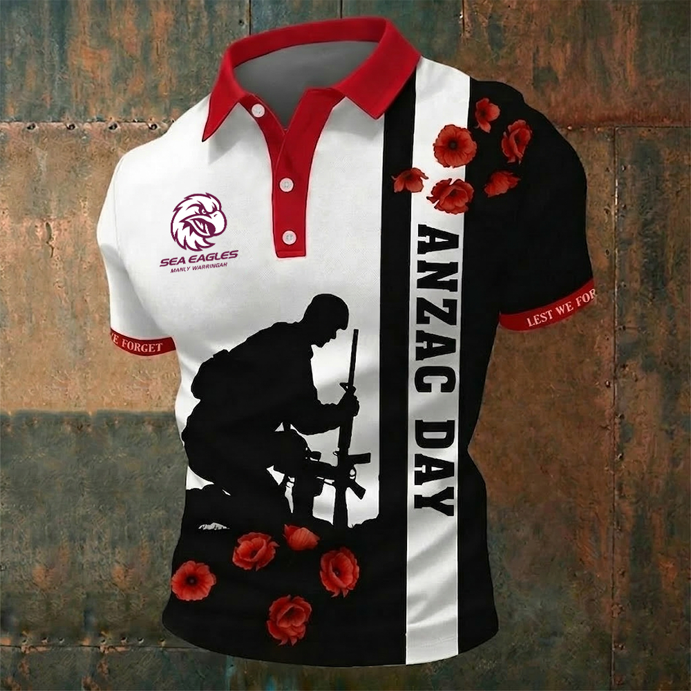 MWS + NRL ANZAC Day Special Edition Honour & Pride Polo NAK TTT