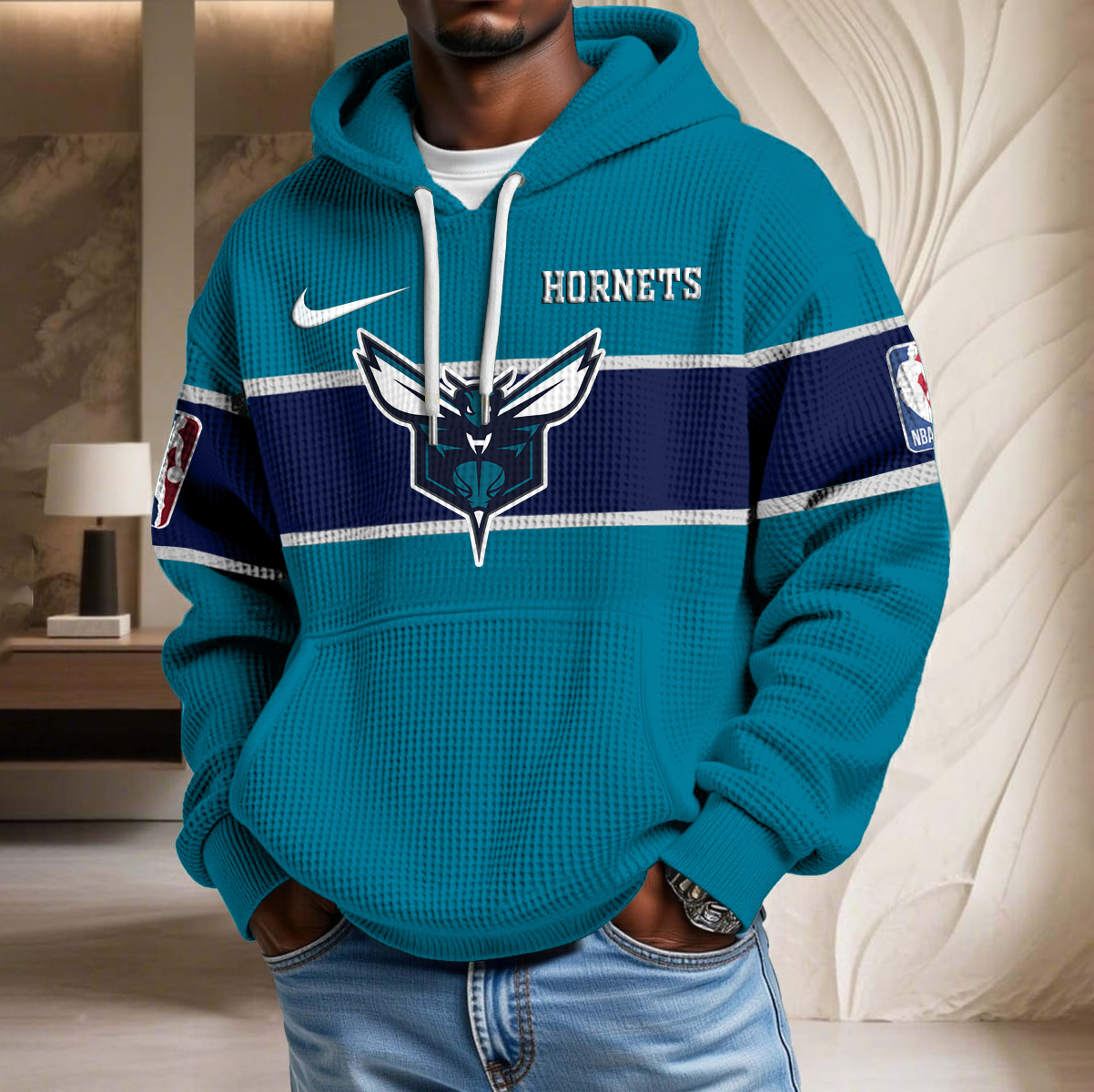 NBA x CHA Basketball Waffle Hoodie HLP HLPHUONG