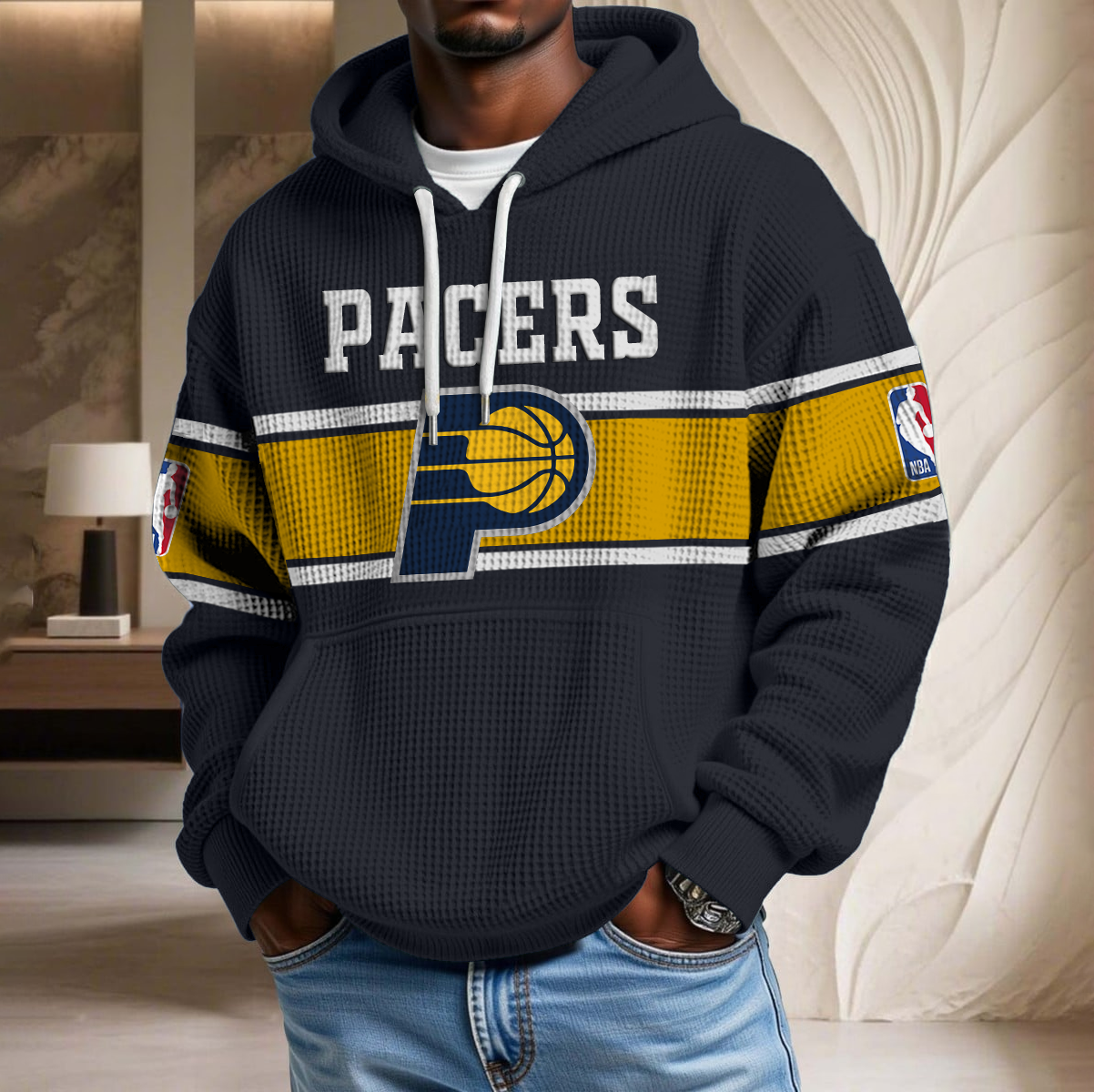NBA x IND Waffle Hoodie HLP HLPHUONG