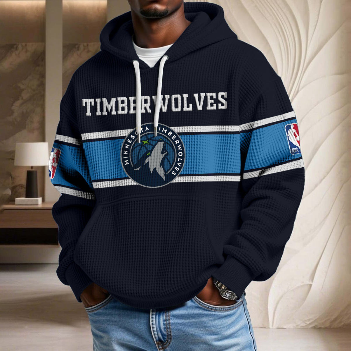 NBA x MIN Waffle Hoodie HLP HLPHUONG