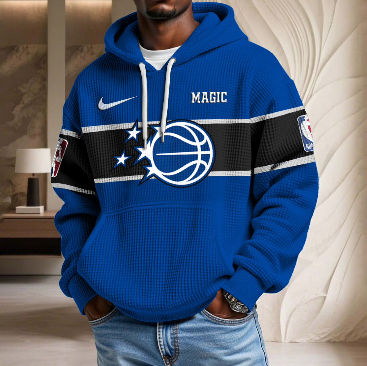 NBA x ORL Basketball Waffle Hoodie HLP HLPHUONG