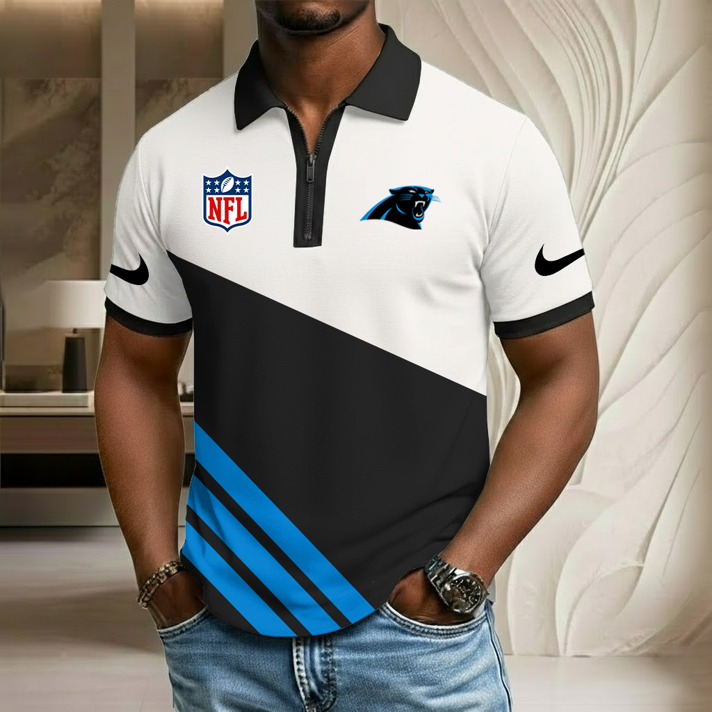 NFL x CAR Sport Zip Polo Golf Shirt HLP HLPHUONG