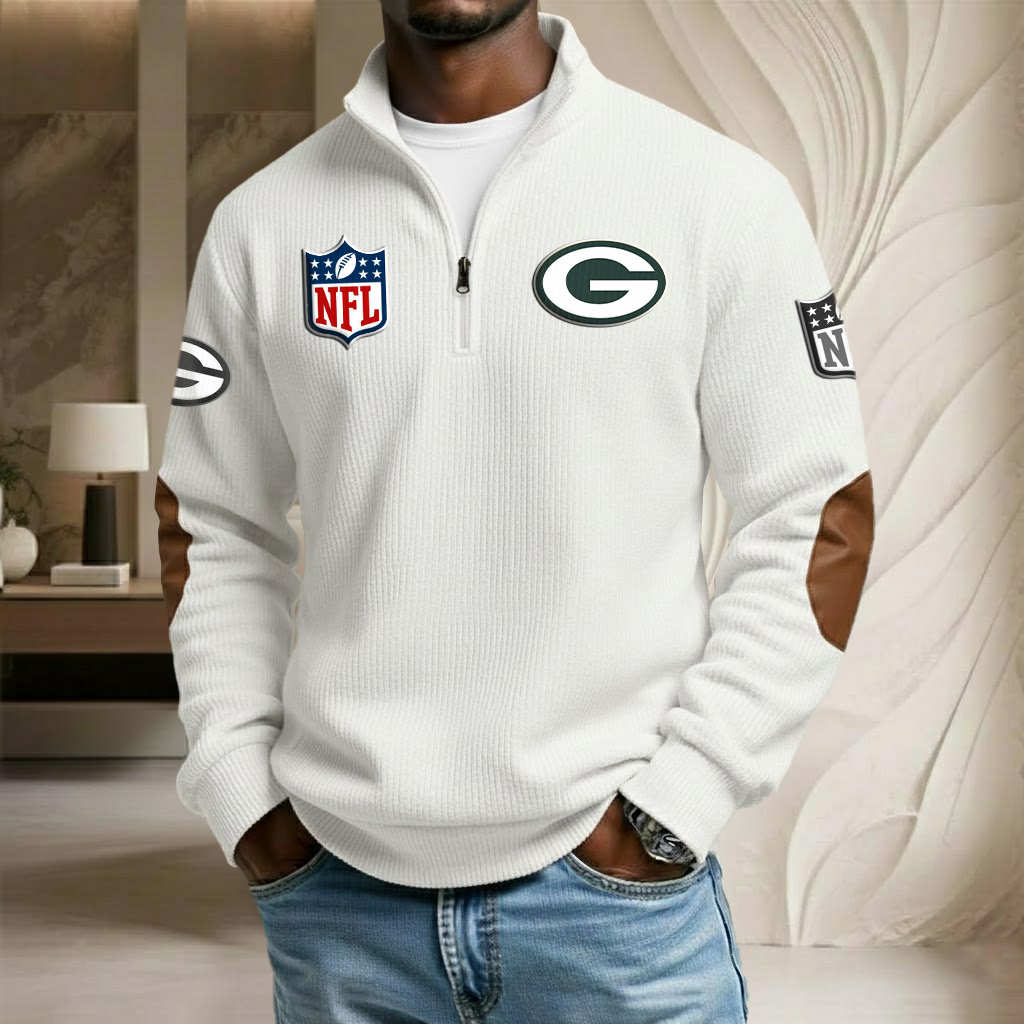 NFL x GB Stand Collar Half-zip Sweatshirt HLP HLPHUONG
