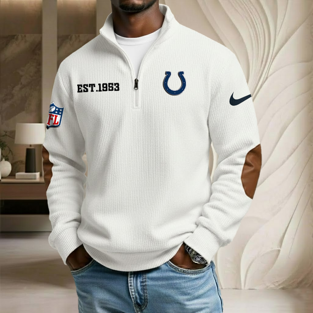 NFL x IND EST Year Stand Collar Half-zip Sweatshirt HLP HLPHUONG