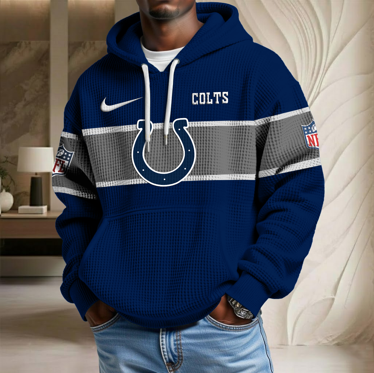 NFL x IND Team Waffle Hoodie HLP HLPHUONG