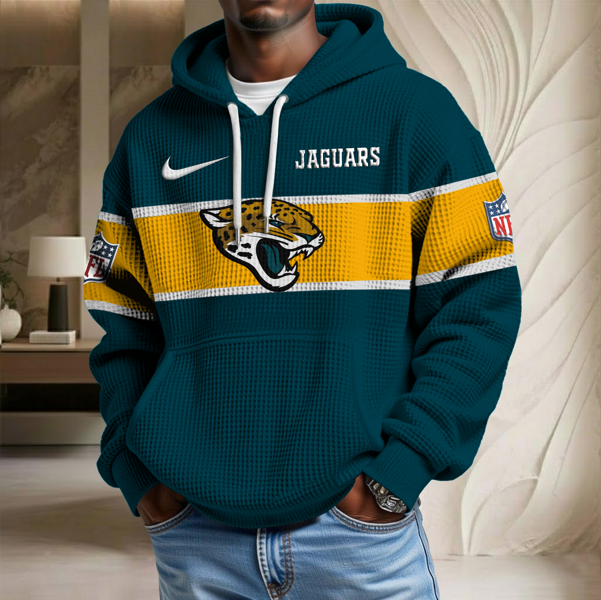 NFL x JAX Team Waffle Hoodie HLP HLPHUONG