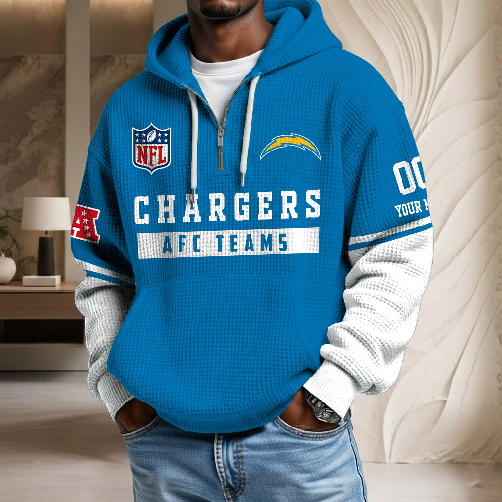 NFL x LAC Team Custom Waffle Half Zip Hoodie HLP HLPHUONG