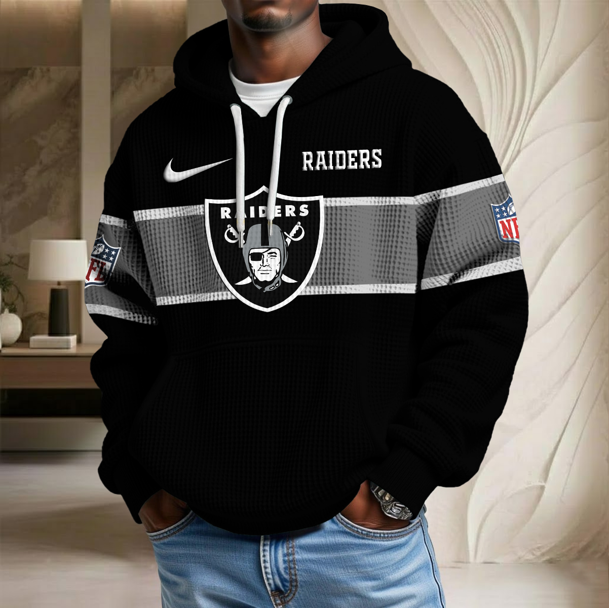 NFL x LV Team Waffle Hoodie HLP HLPHUONG
