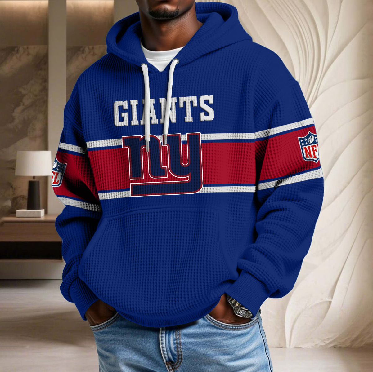 NFL x NYG Waffle Hoodie HLP HLPHUONG