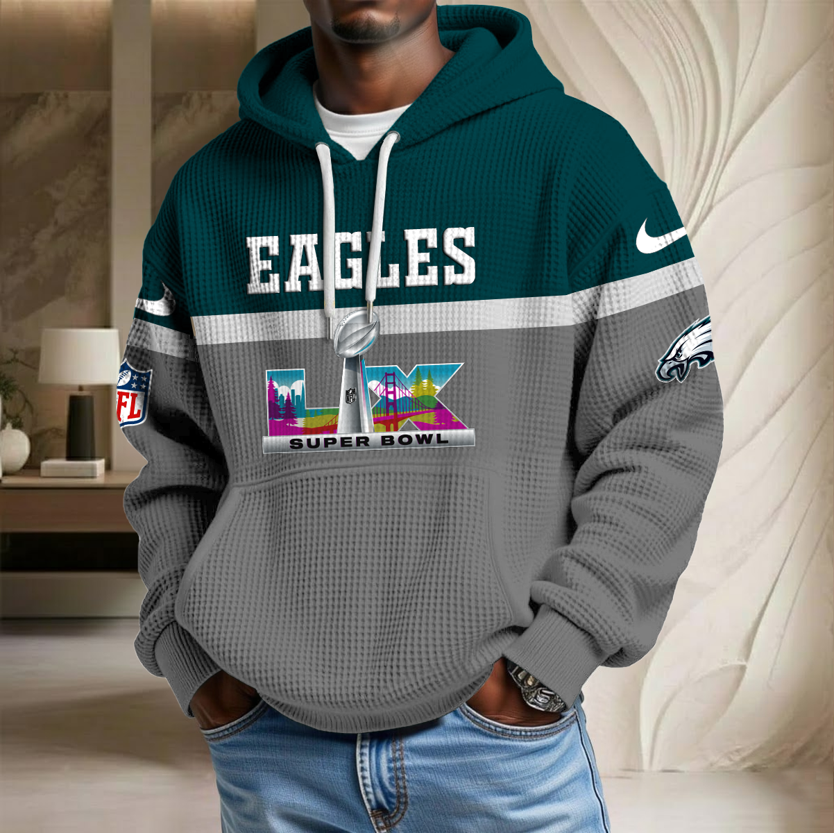 NFL x PE SB LX Waffle Hoodie HLP HLPHUONG
