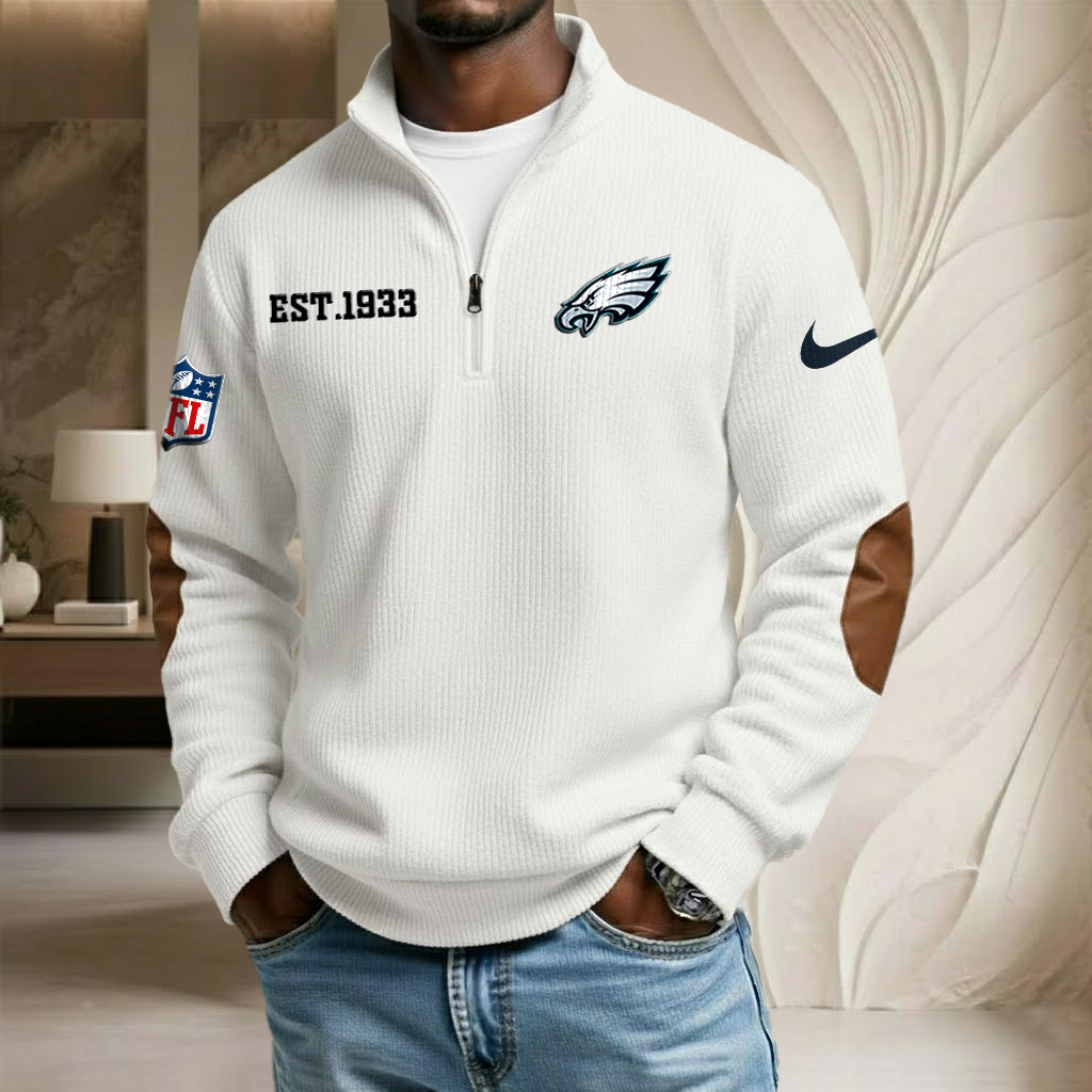 NFL x PHI EST Year Stand Collar Half-zip Sweatshirt HLP HLPHUONG