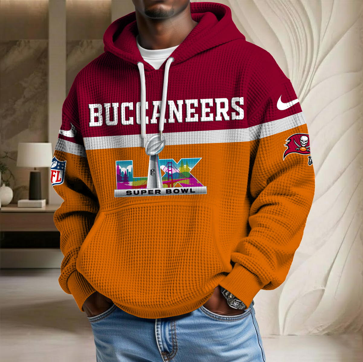 NFL x TB SB LX Waffle Hoodie HLP HLPHUONG