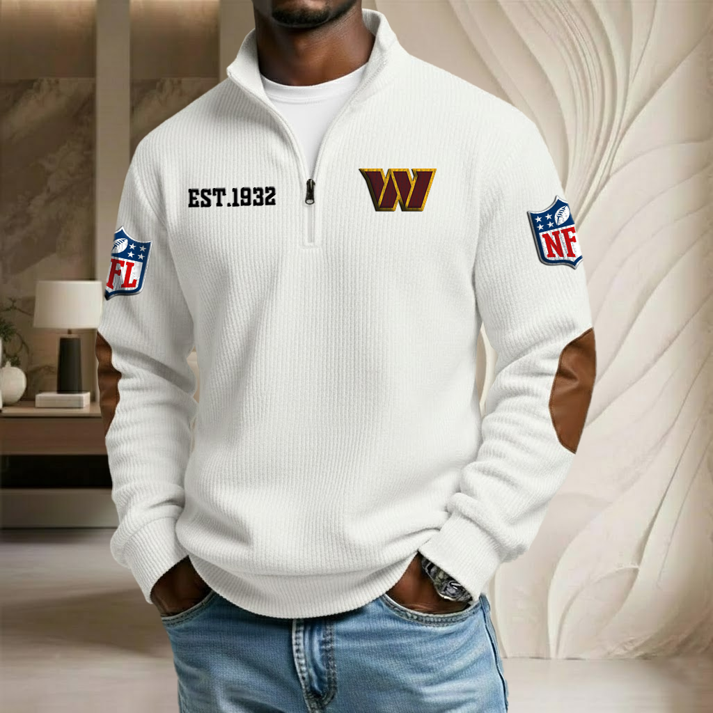 NFL x WAS EST Stand Collar Half-zip Sweatshirt HLP HLPHUONG