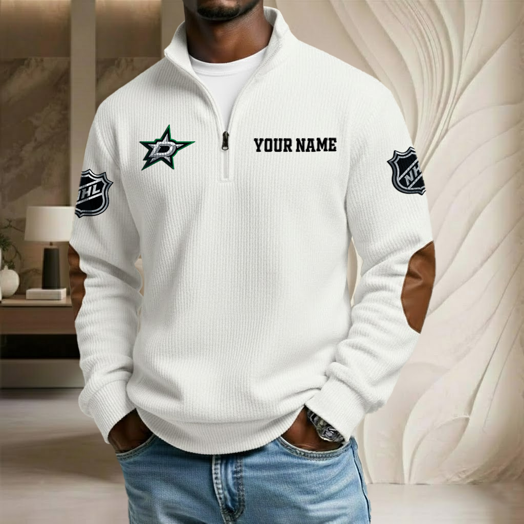 NHL x DS Custom Name Stand Collar Half-zip Sweatshirt HLP HLPHUONG