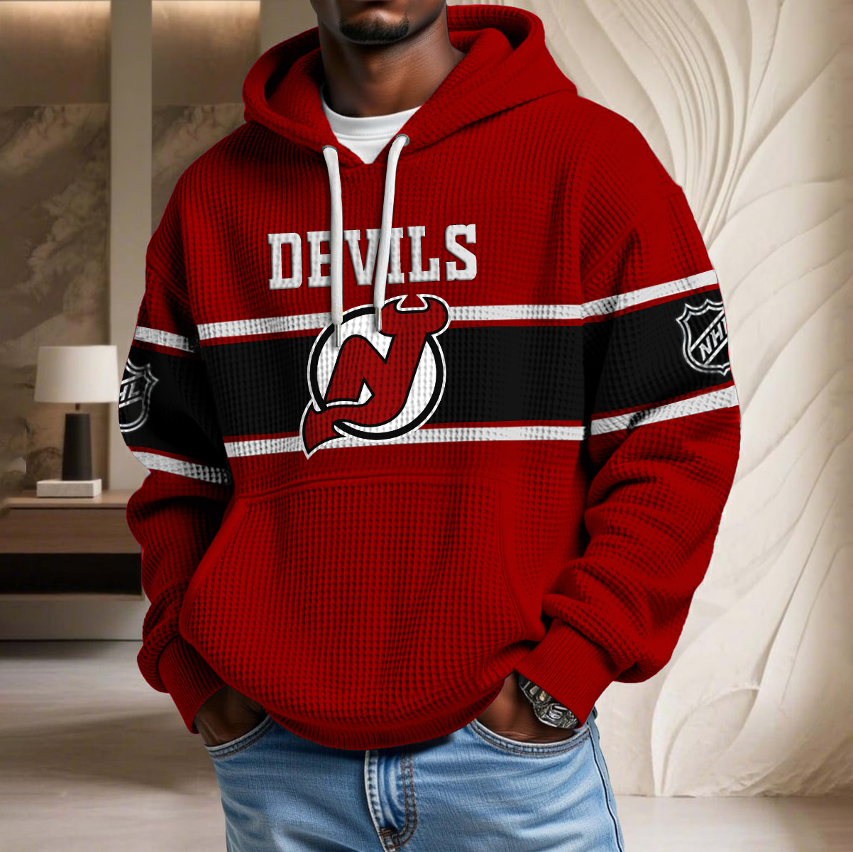 NHL x NJ Waffle Hoodie HLP HLPHUONG