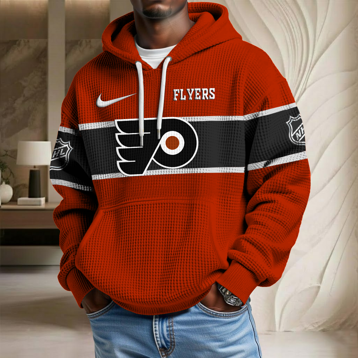 NHL x PHI Hockey Waffle Hoodie HLP HLPHUONG