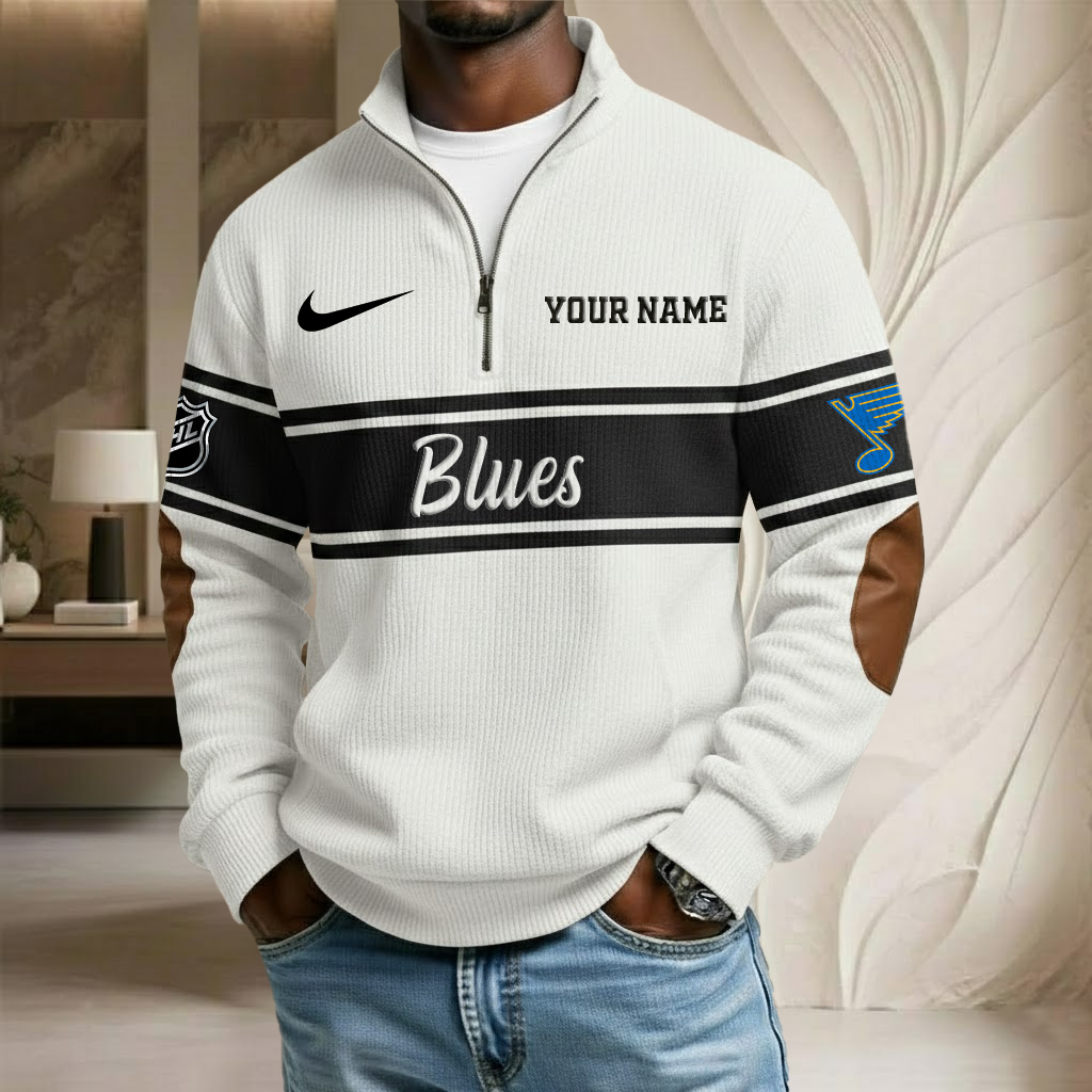 NHL x SL Custom Name Stand Collar Half-zip Sweatshirt HLP HLPHUONG