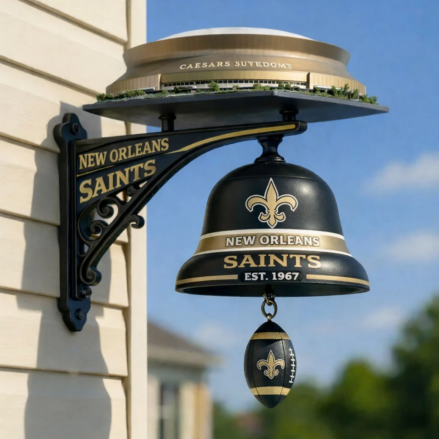 NO X NFL Football Team Home Stadium-Themed Vintage Wall-Mounted Doorbell NAK NHT